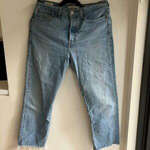 Levi's wedgie straight lightwash jeans